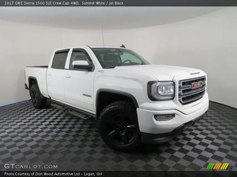 Summit White / Jet Black 2017 GMC Sierra 1500 SLE Crew Cab 4WD