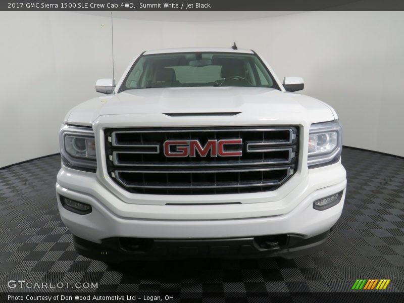 Summit White / Jet Black 2017 GMC Sierra 1500 SLE Crew Cab 4WD