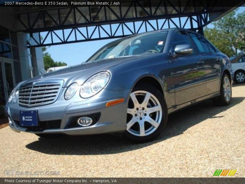 Platinum Blue Metallic / Ash 2007 Mercedes-Benz E 350 Sedan