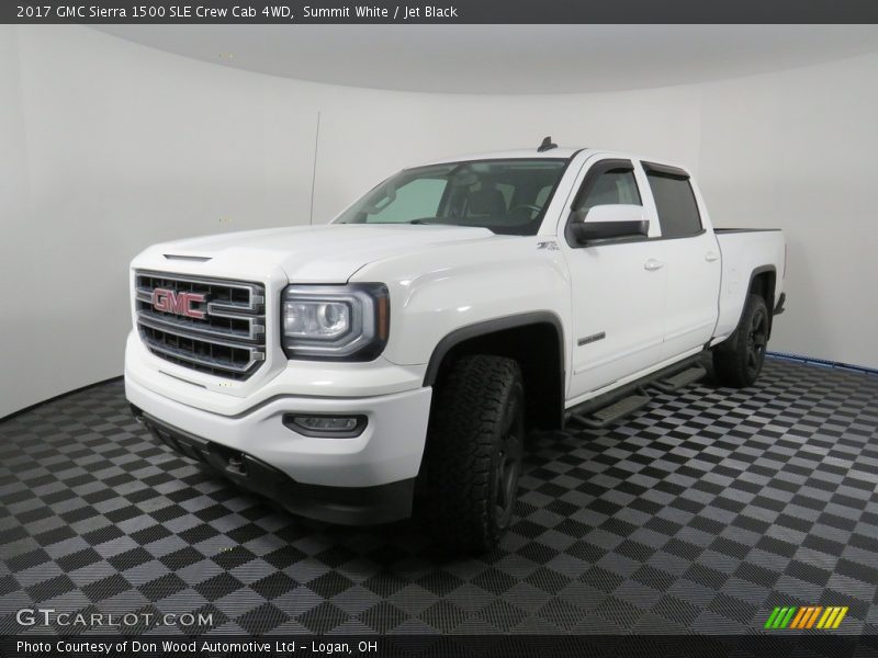 Summit White / Jet Black 2017 GMC Sierra 1500 SLE Crew Cab 4WD