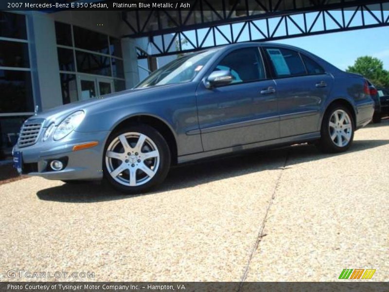 Platinum Blue Metallic / Ash 2007 Mercedes-Benz E 350 Sedan