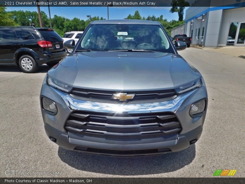 Satin Steel Metallic / Jet Black/Medium Ash Gray 2021 Chevrolet TrailBlazer LS AWD