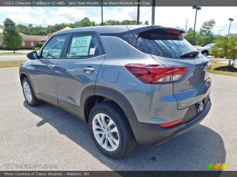 Satin Steel Metallic / Jet Black/Medium Ash Gray 2021 Chevrolet TrailBlazer LS AWD