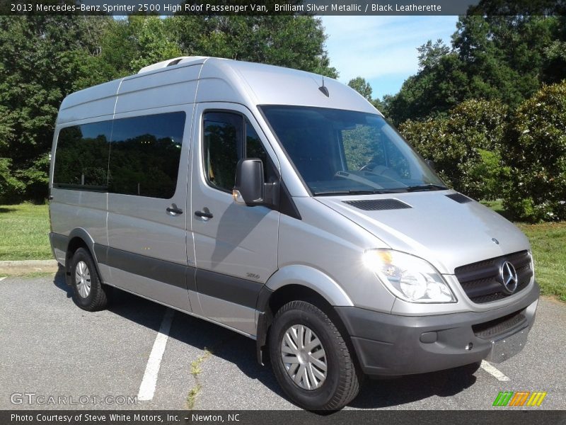 Brilliant Silver Metallic / Black Leatherette 2013 Mercedes-Benz Sprinter 2500 High Roof Passenger Van