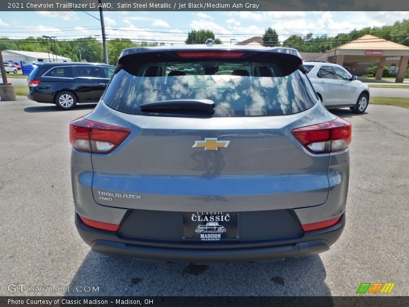 Satin Steel Metallic / Jet Black/Medium Ash Gray 2021 Chevrolet TrailBlazer LS AWD