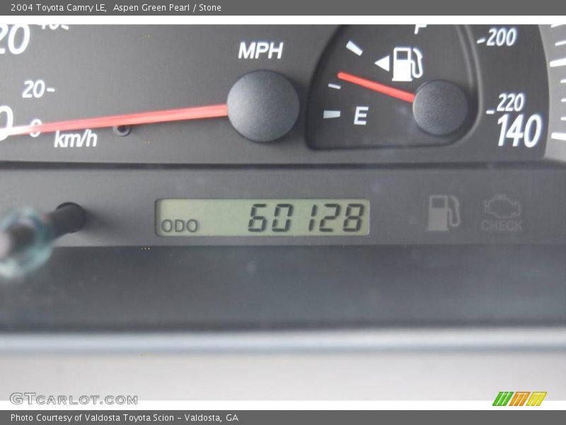 Aspen Green Pearl / Stone 2004 Toyota Camry LE