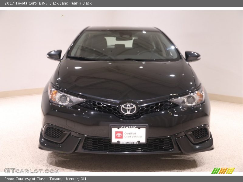 Black Sand Pearl / Black 2017 Toyota Corolla iM