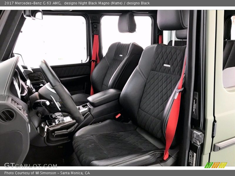 Front Seat of 2017 G 63 AMG
