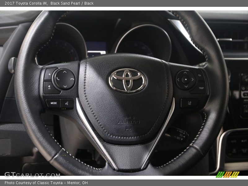 Black Sand Pearl / Black 2017 Toyota Corolla iM