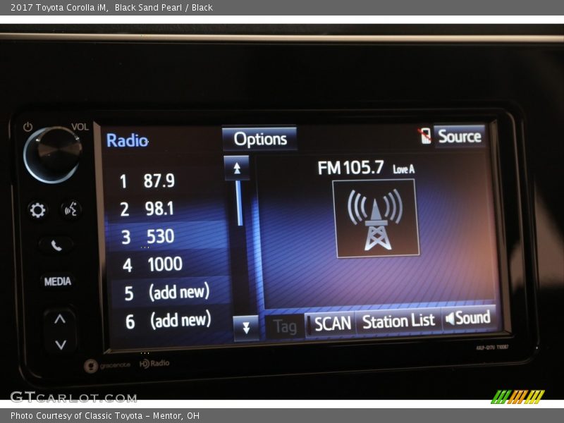 Black Sand Pearl / Black 2017 Toyota Corolla iM