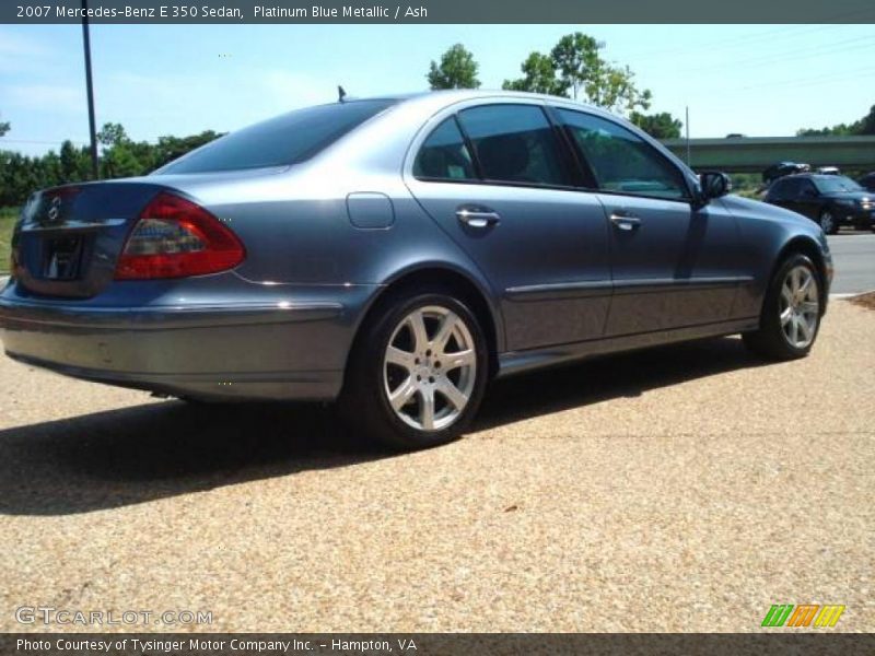 Platinum Blue Metallic / Ash 2007 Mercedes-Benz E 350 Sedan