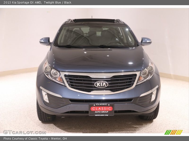 Twilight Blue / Black 2013 Kia Sportage EX AWD