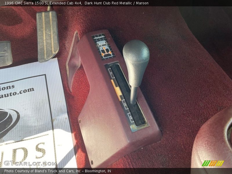 Dark Hunt Club Red Metallic / Maroon 1996 GMC Sierra 1500 SL Extended Cab 4x4