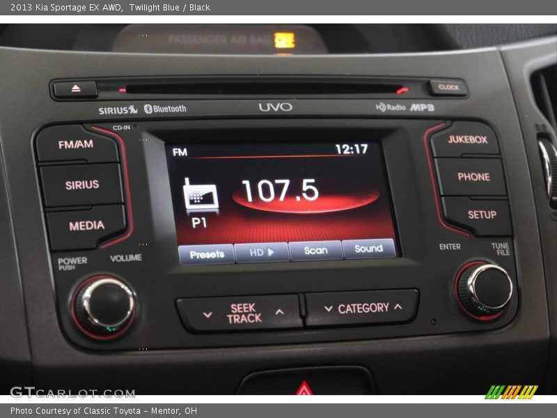 Twilight Blue / Black 2013 Kia Sportage EX AWD