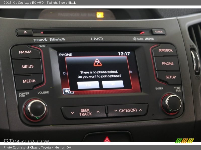 Twilight Blue / Black 2013 Kia Sportage EX AWD