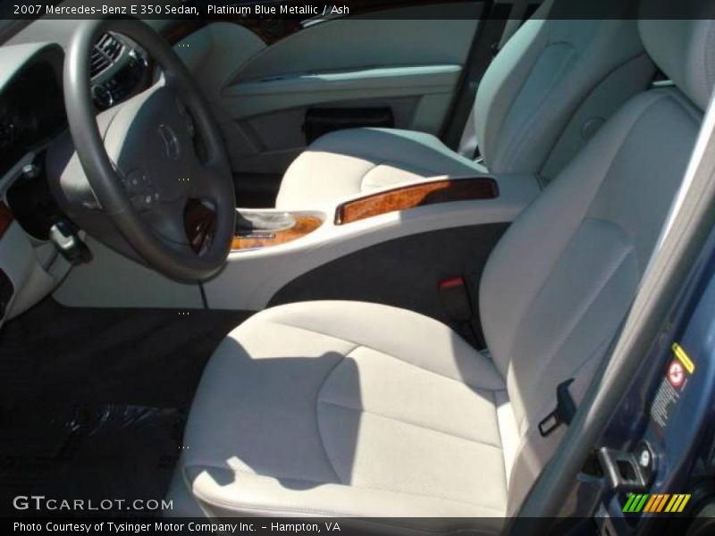 Platinum Blue Metallic / Ash 2007 Mercedes-Benz E 350 Sedan