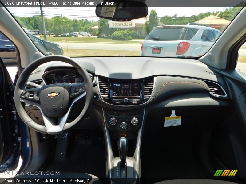 Pacific Blue Metallic / Jet Black 2020 Chevrolet Trax LT AWD