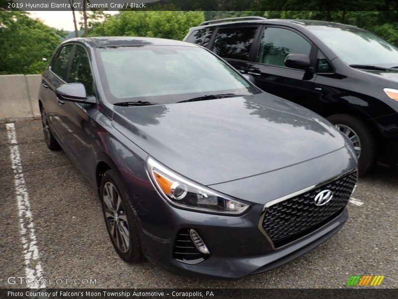 Summit Gray / Black 2019 Hyundai Elantra GT