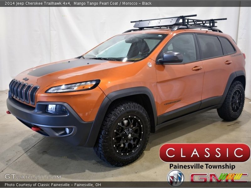 Mango Tango Pearl Coat / Morocco - Black 2014 Jeep Cherokee Trailhawk 4x4