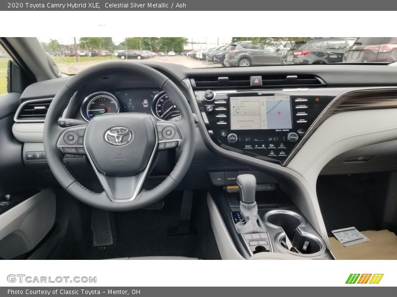 Celestial Silver Metallic / Ash 2020 Toyota Camry Hybrid XLE