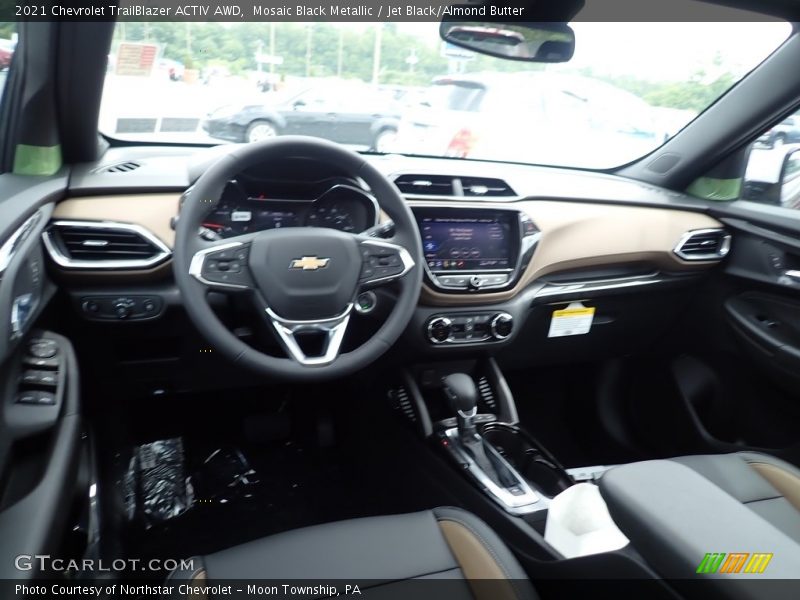 Mosaic Black Metallic / Jet Black/Almond Butter 2021 Chevrolet TrailBlazer ACTIV AWD