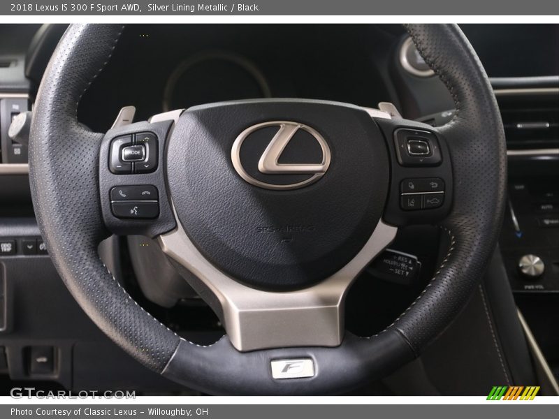Silver Lining Metallic / Black 2018 Lexus IS 300 F Sport AWD