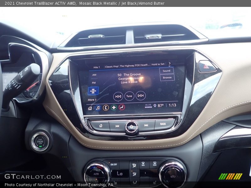 Mosaic Black Metallic / Jet Black/Almond Butter 2021 Chevrolet TrailBlazer ACTIV AWD