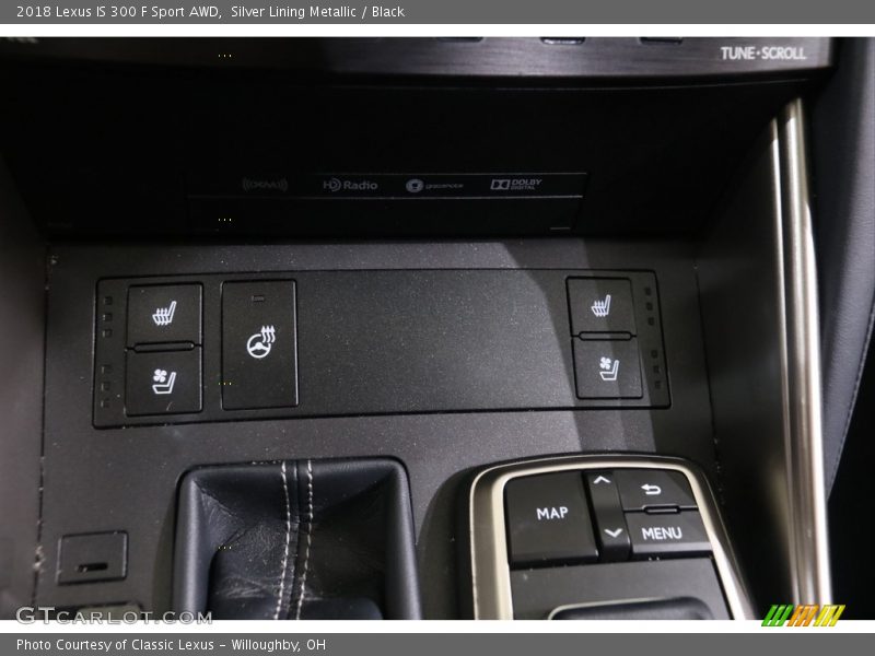 Silver Lining Metallic / Black 2018 Lexus IS 300 F Sport AWD