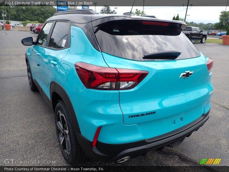 Oasis Blue / Jet Black 2021 Chevrolet TrailBlazer RS