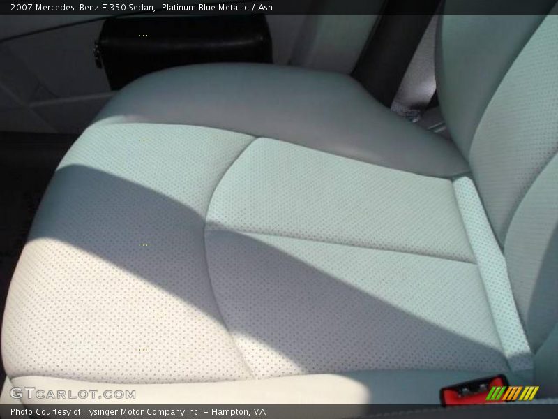 Platinum Blue Metallic / Ash 2007 Mercedes-Benz E 350 Sedan