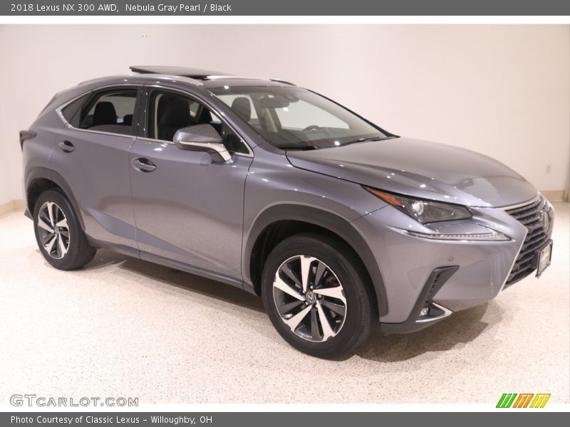 Nebula Gray Pearl / Black 2018 Lexus NX 300 AWD
