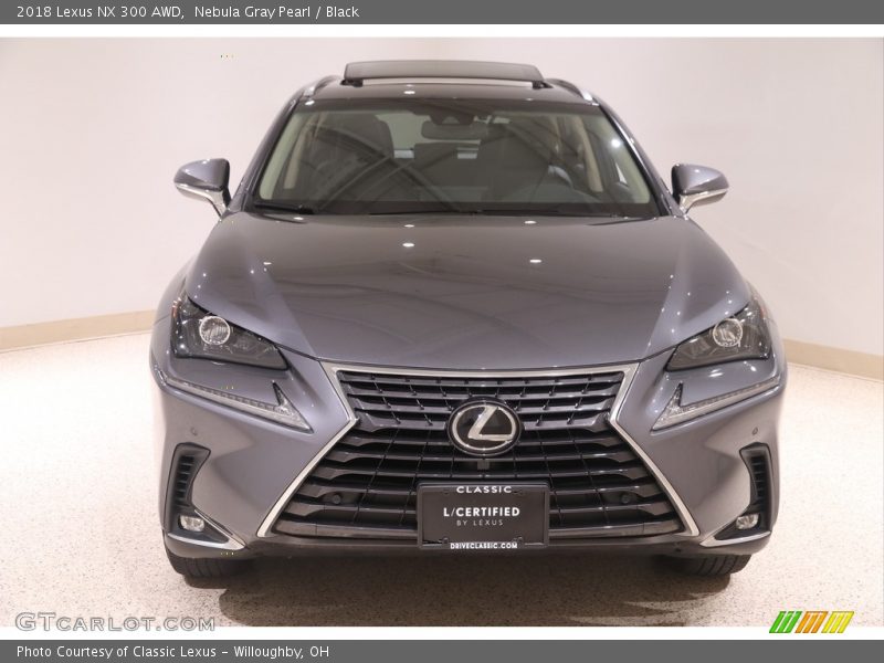 Nebula Gray Pearl / Black 2018 Lexus NX 300 AWD