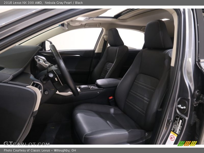 Nebula Gray Pearl / Black 2018 Lexus NX 300 AWD