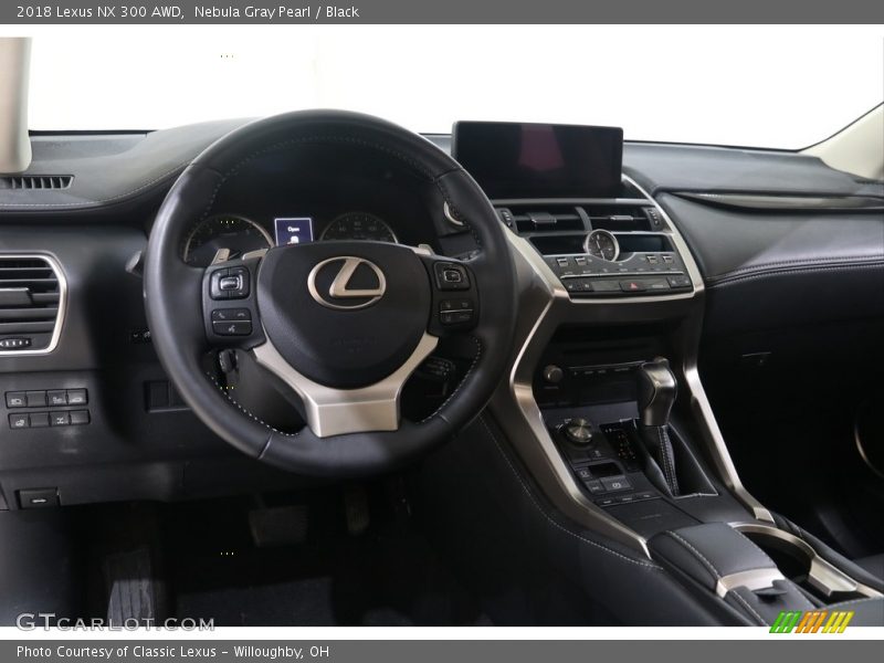Nebula Gray Pearl / Black 2018 Lexus NX 300 AWD