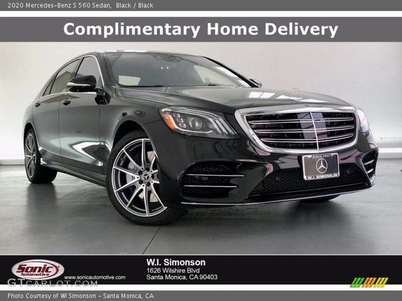 Black / Black 2020 Mercedes-Benz S 560 Sedan