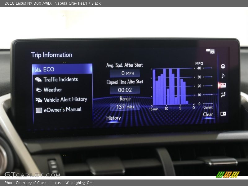 Nebula Gray Pearl / Black 2018 Lexus NX 300 AWD