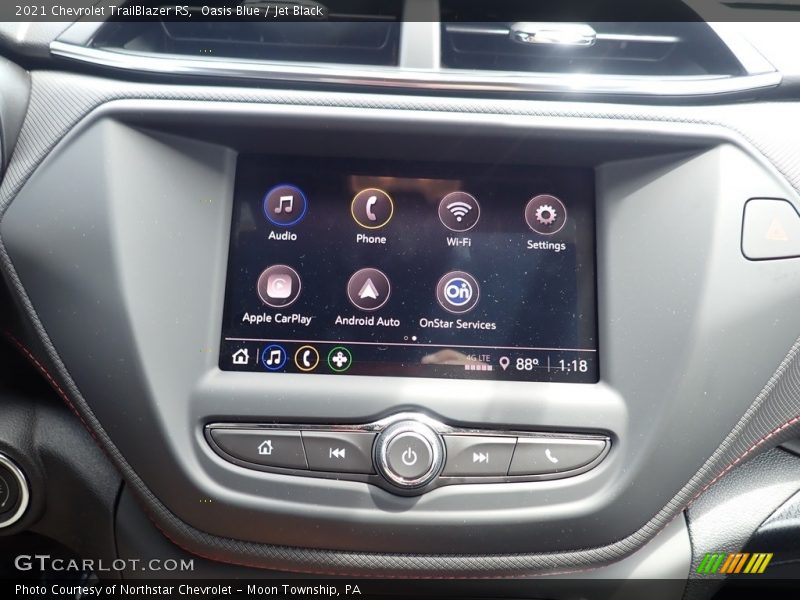 Oasis Blue / Jet Black 2021 Chevrolet TrailBlazer RS