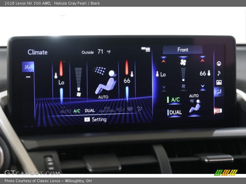 Nebula Gray Pearl / Black 2018 Lexus NX 300 AWD