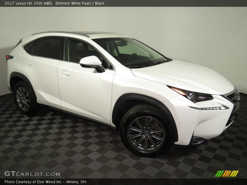 Eminent White Pearl / Black 2017 Lexus NX 200t AWD