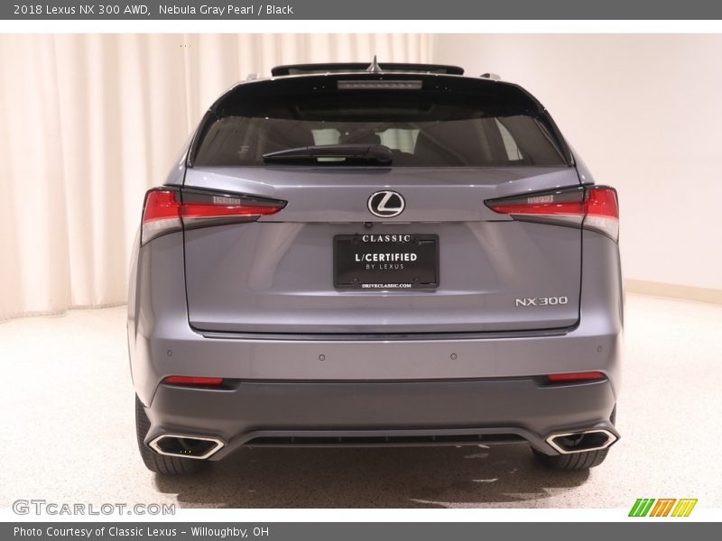 Nebula Gray Pearl / Black 2018 Lexus NX 300 AWD