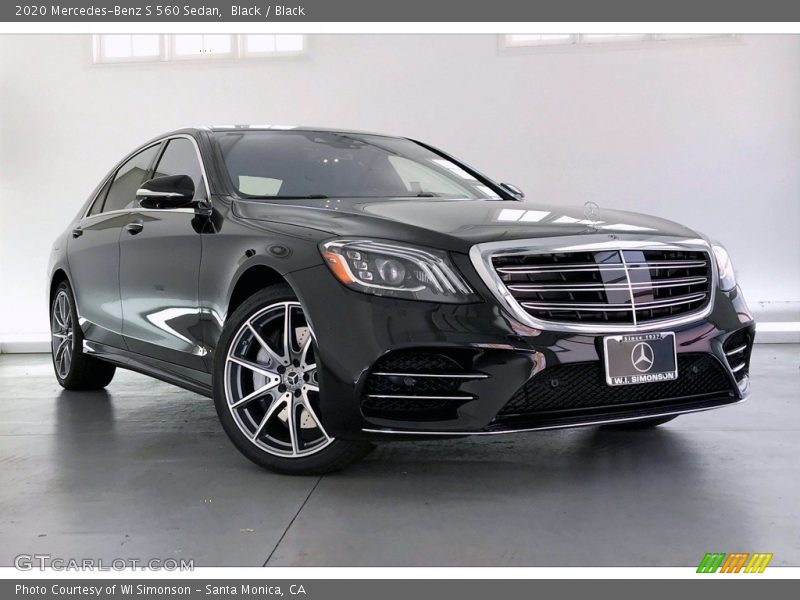 Black / Black 2020 Mercedes-Benz S 560 Sedan