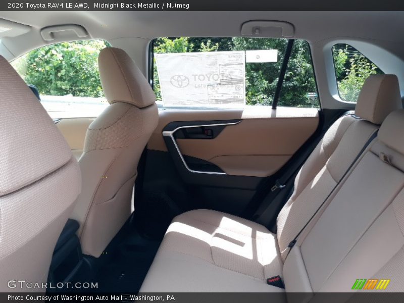 Midnight Black Metallic / Nutmeg 2020 Toyota RAV4 LE AWD