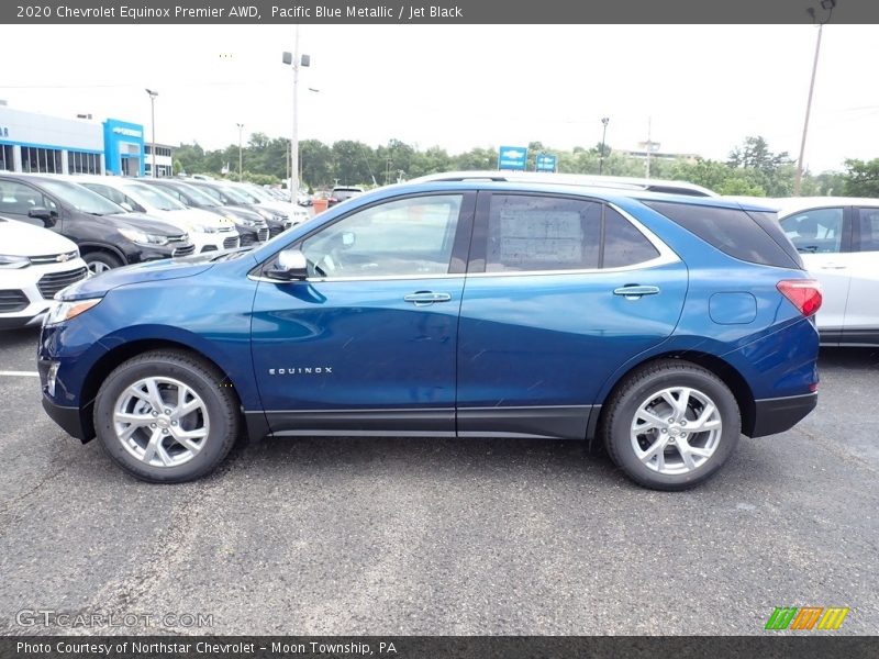 Pacific Blue Metallic / Jet Black 2020 Chevrolet Equinox Premier AWD