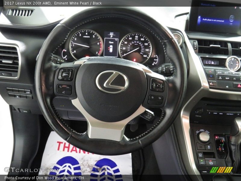 Eminent White Pearl / Black 2017 Lexus NX 200t AWD