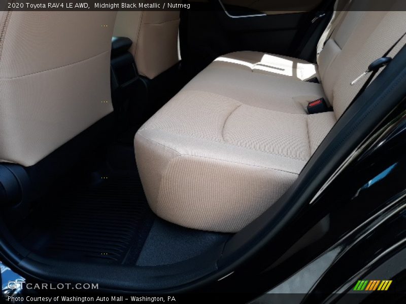 Midnight Black Metallic / Nutmeg 2020 Toyota RAV4 LE AWD