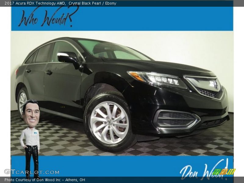 Crystal Black Pearl / Ebony 2017 Acura RDX Technology AWD