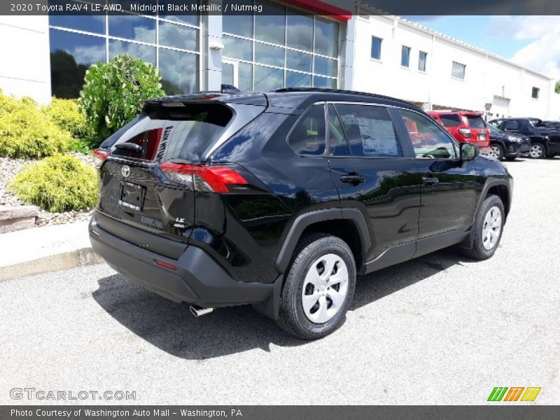 Midnight Black Metallic / Nutmeg 2020 Toyota RAV4 LE AWD