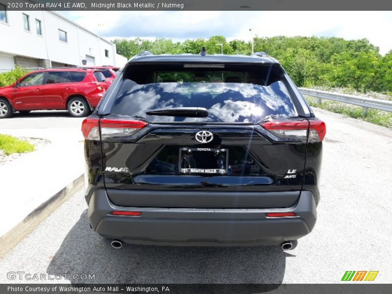 Midnight Black Metallic / Nutmeg 2020 Toyota RAV4 LE AWD