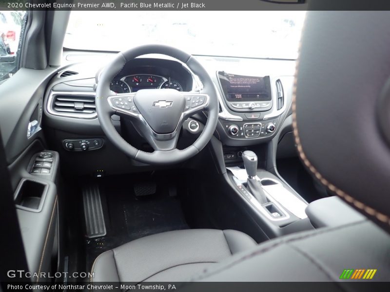 Pacific Blue Metallic / Jet Black 2020 Chevrolet Equinox Premier AWD