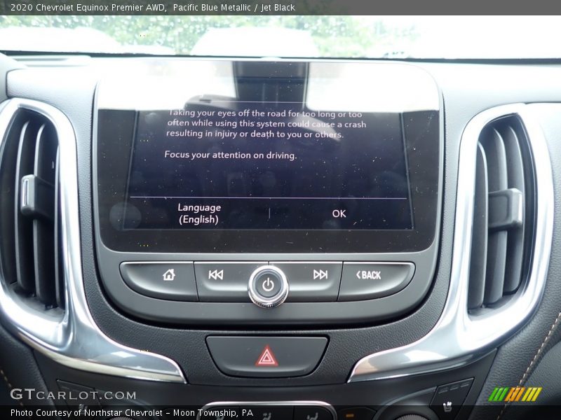 Pacific Blue Metallic / Jet Black 2020 Chevrolet Equinox Premier AWD
